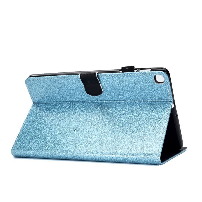 Flip Cover Læder for Samsung Galaxy Tab A 10.1 (2019) Sort Pailletter