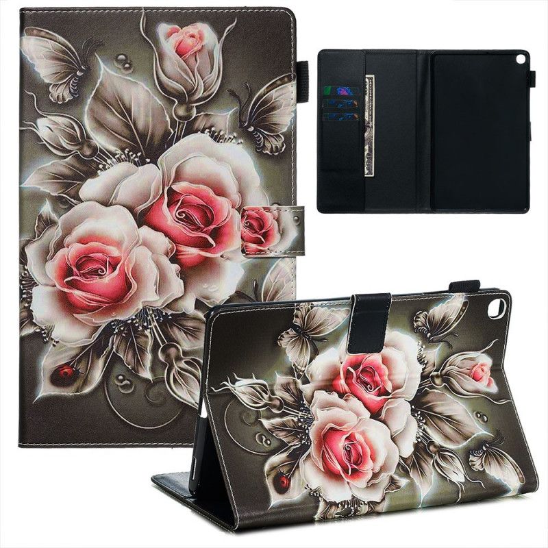 Flip Cover Læder Samsung Galaxy Tab A 10.1 (2019) Buket Blomster Beskyttelse