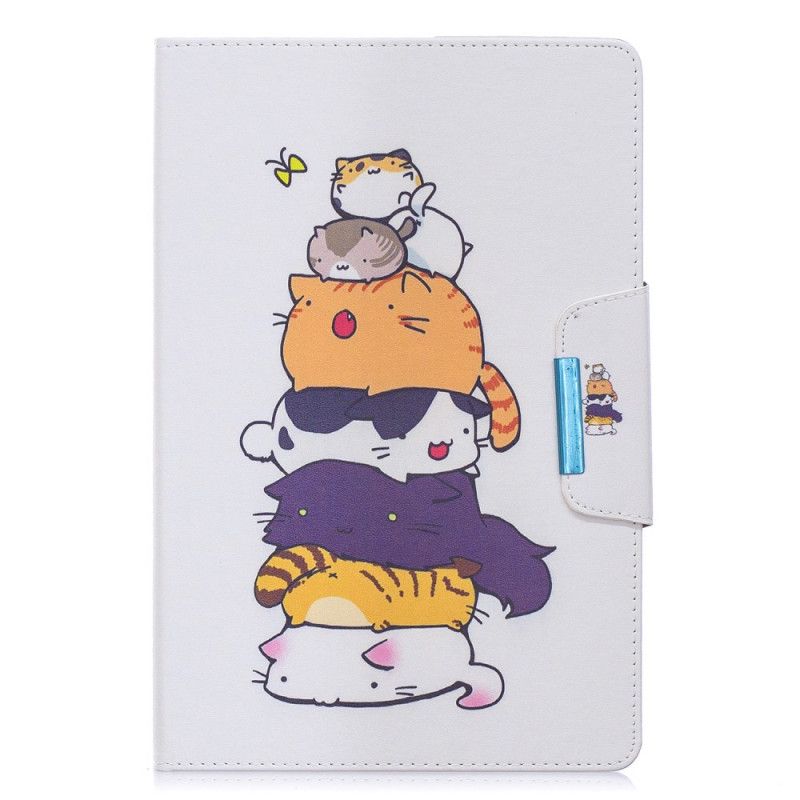 Flip Cover Læder Samsung Galaxy Tab A 10.1 (2019) Bunke Katte