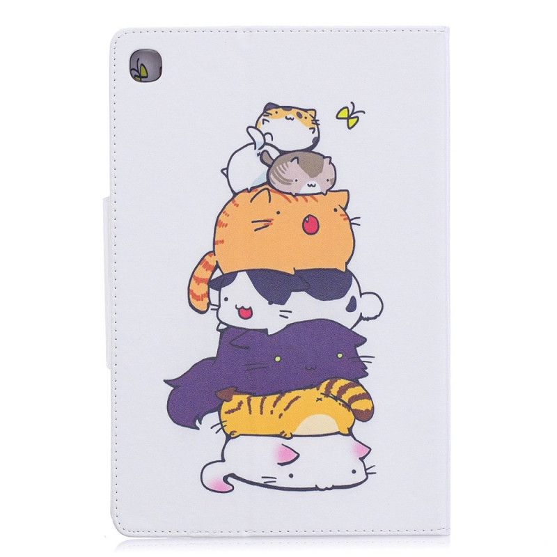 Flip Cover Læder Samsung Galaxy Tab A 10.1 (2019) Bunke Katte