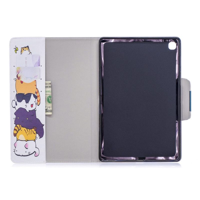 Flip Cover Læder Samsung Galaxy Tab A 10.1 (2019) Bunke Katte