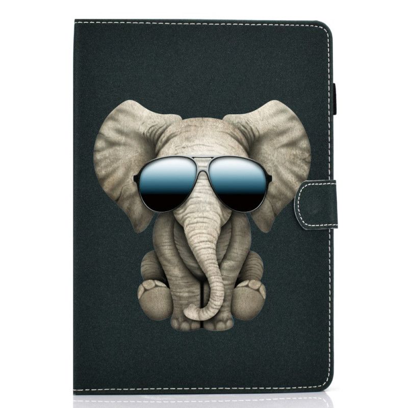 Flip Cover Læder Samsung Galaxy Tab A 10.1 (2019) Elefant Inkognito