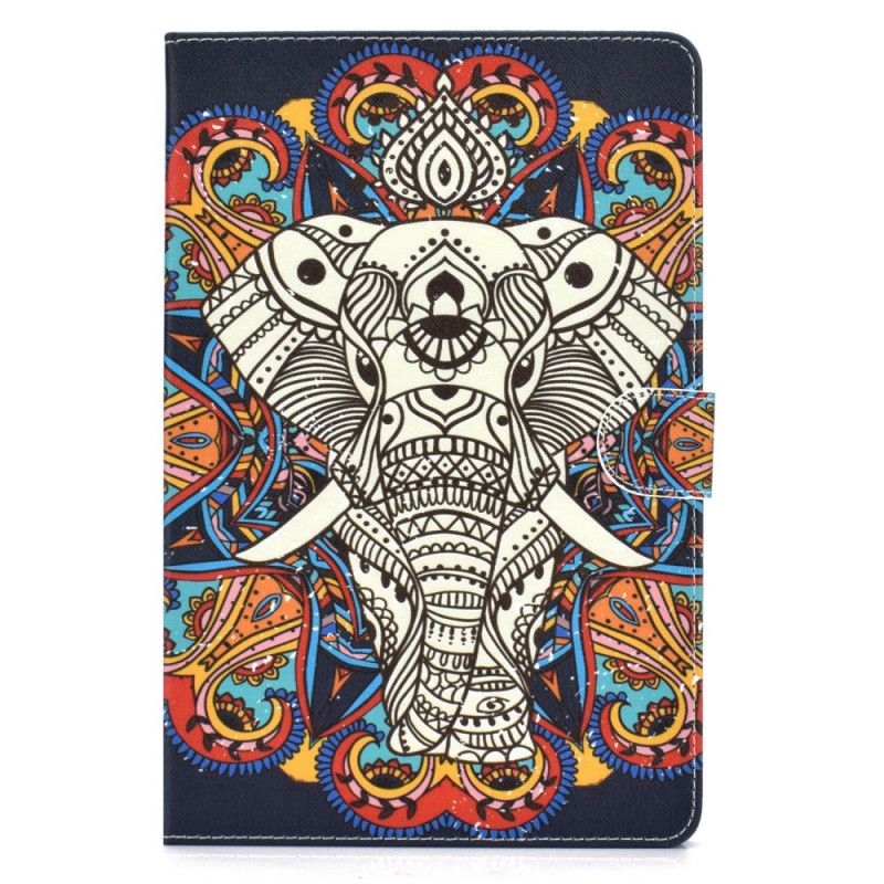 Flip Cover Læder Samsung Galaxy Tab A 10.1 (2019) Elefant Kunst Beskyttelse