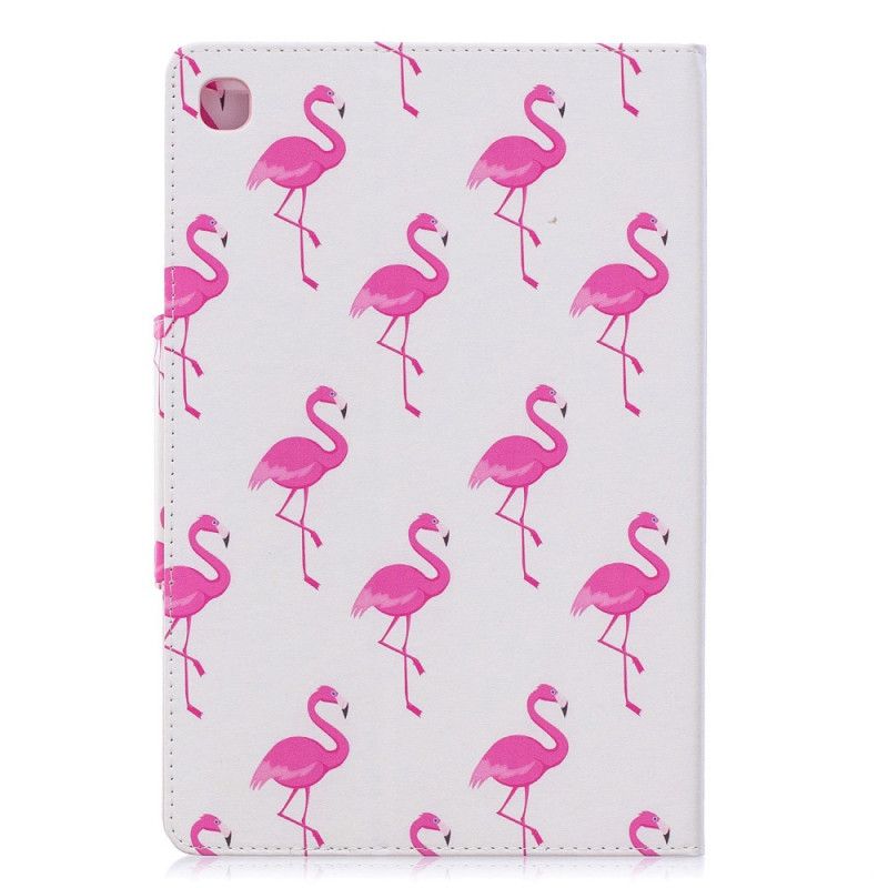 Flip Cover Læder Samsung Galaxy Tab A 10.1 (2019) Flamingoer