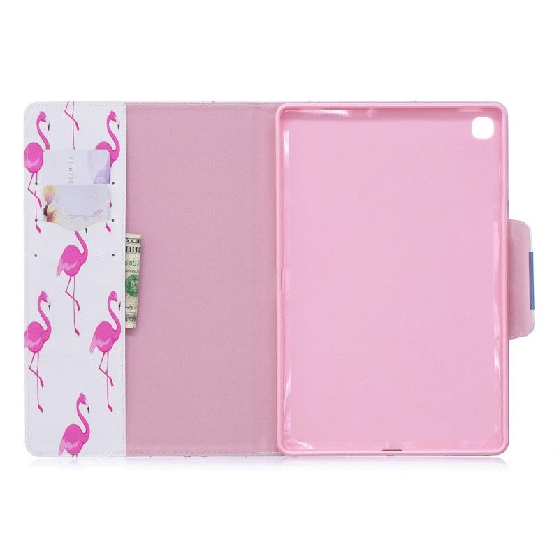 Flip Cover Læder Samsung Galaxy Tab A 10.1 (2019) Flamingoer