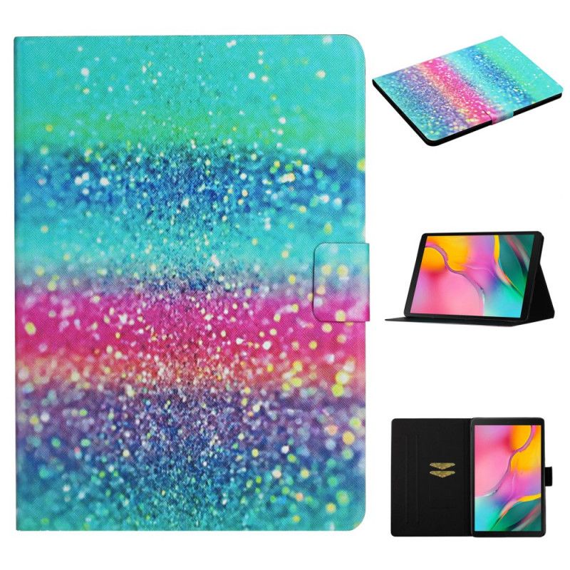 Flip Cover Læder Samsung Galaxy Tab A 10.1 (2019) Glitterelement Original