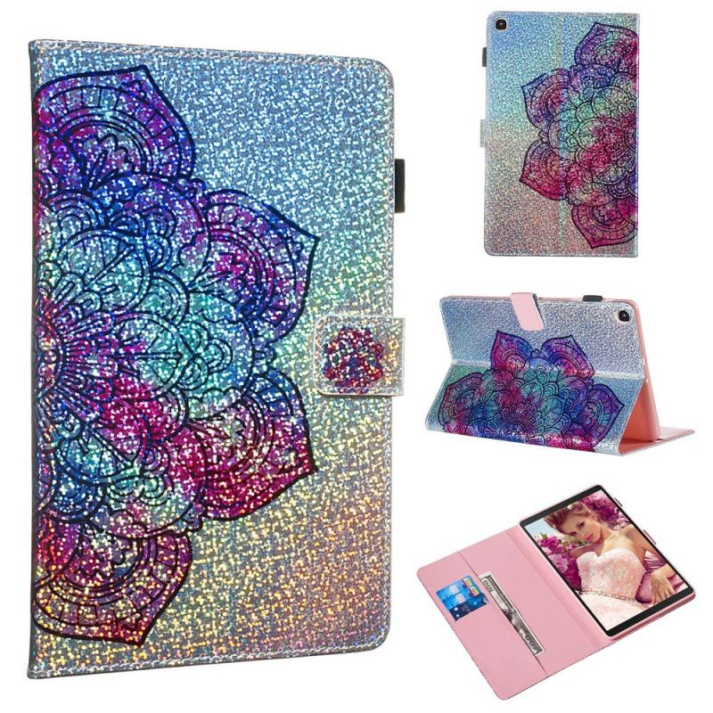 Flip Cover Læder Samsung Galaxy Tab A 10.1 (2019) Glittermandala