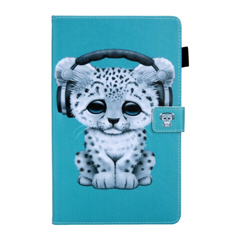 Flip Cover Læder Samsung Galaxy Tab A 10.1 (2019) Leopardmusik