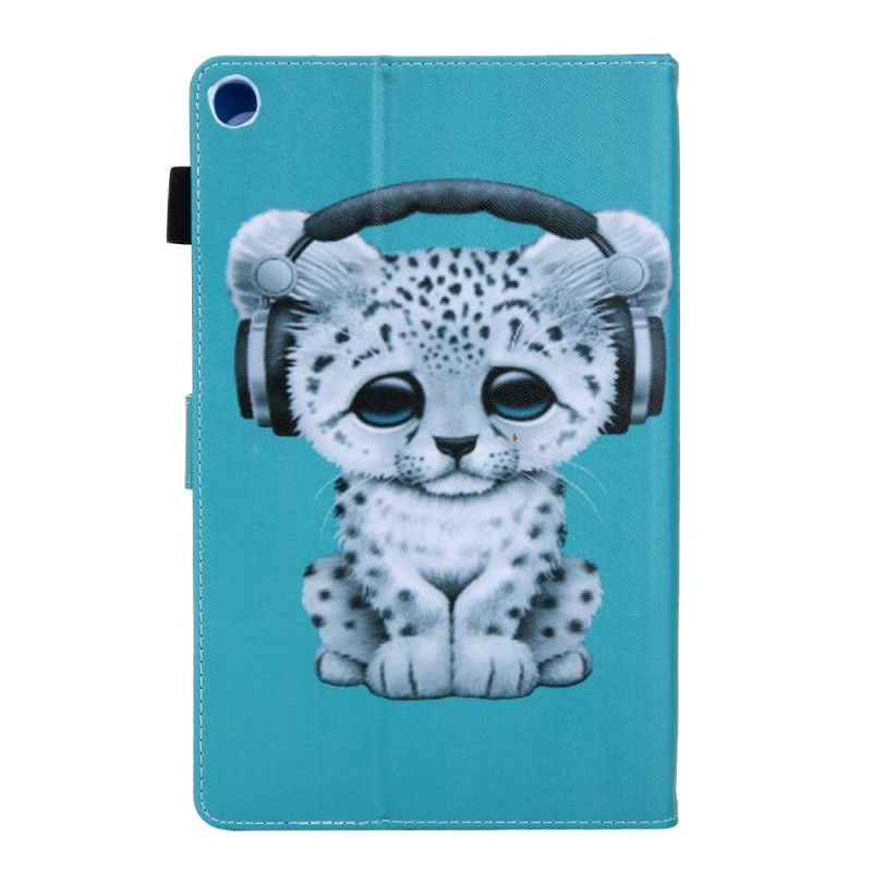 Flip Cover Læder Samsung Galaxy Tab A 10.1 (2019) Leopardmusik