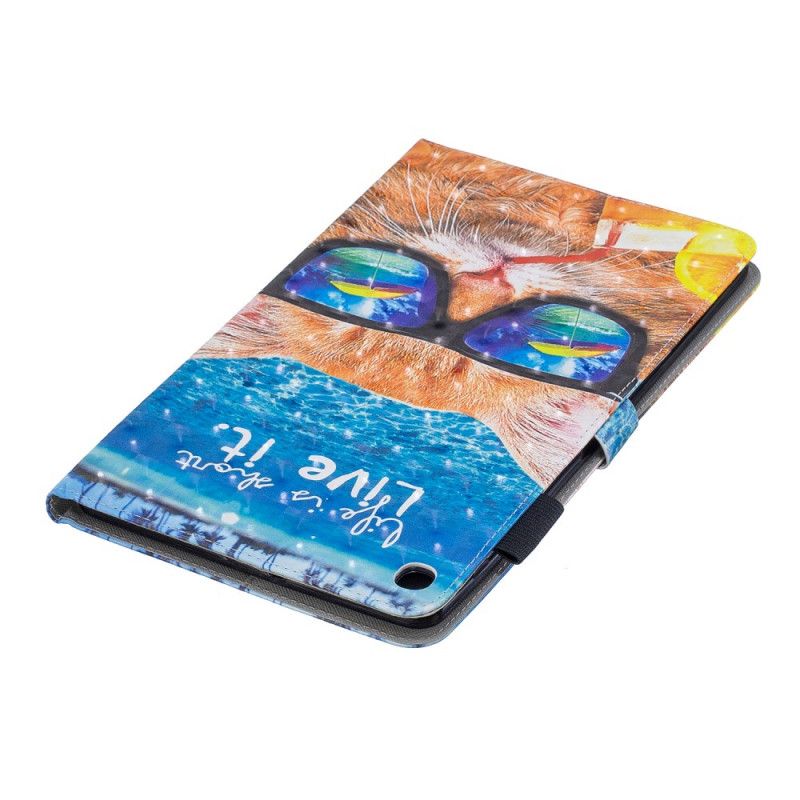 Flip Cover Læder Samsung Galaxy Tab A 10.1 (2019) Livet Er Kort