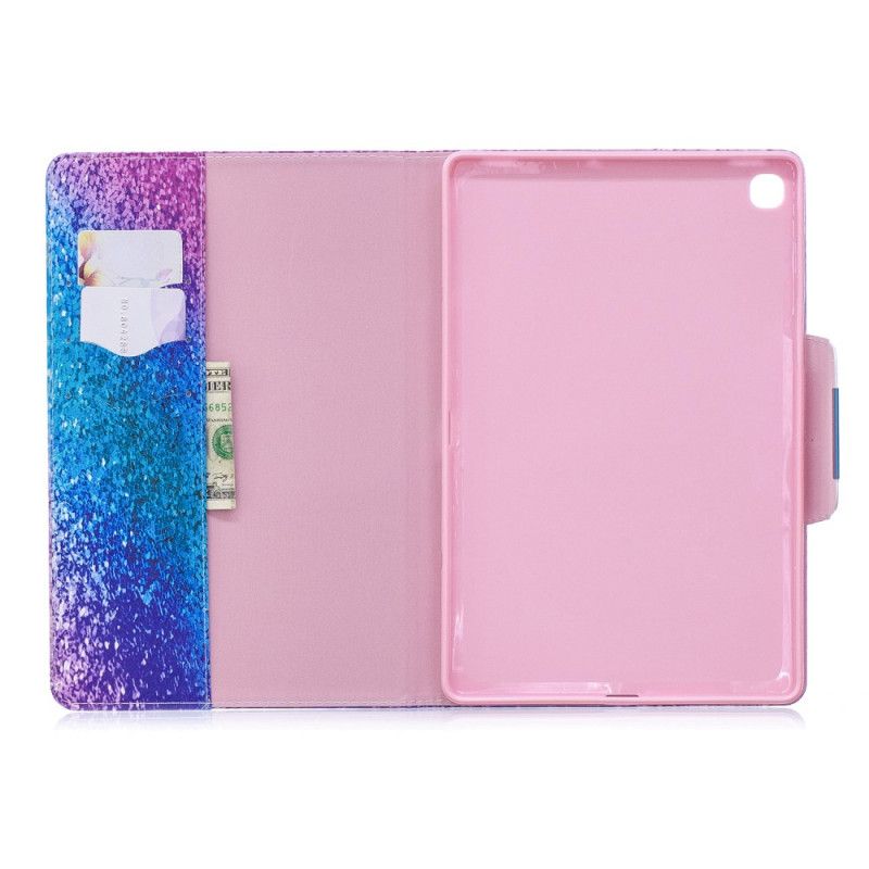 Flip Cover Læder Samsung Galaxy Tab A 10.1 (2019) Magenta Enkelt Serie