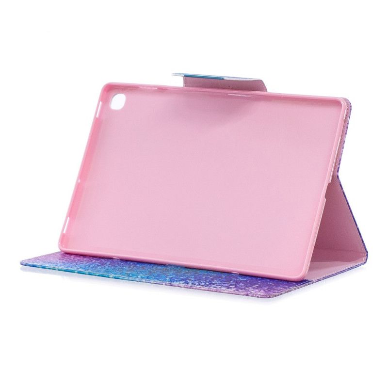 Flip Cover Læder Samsung Galaxy Tab A 10.1 (2019) Magenta Enkelt Serie