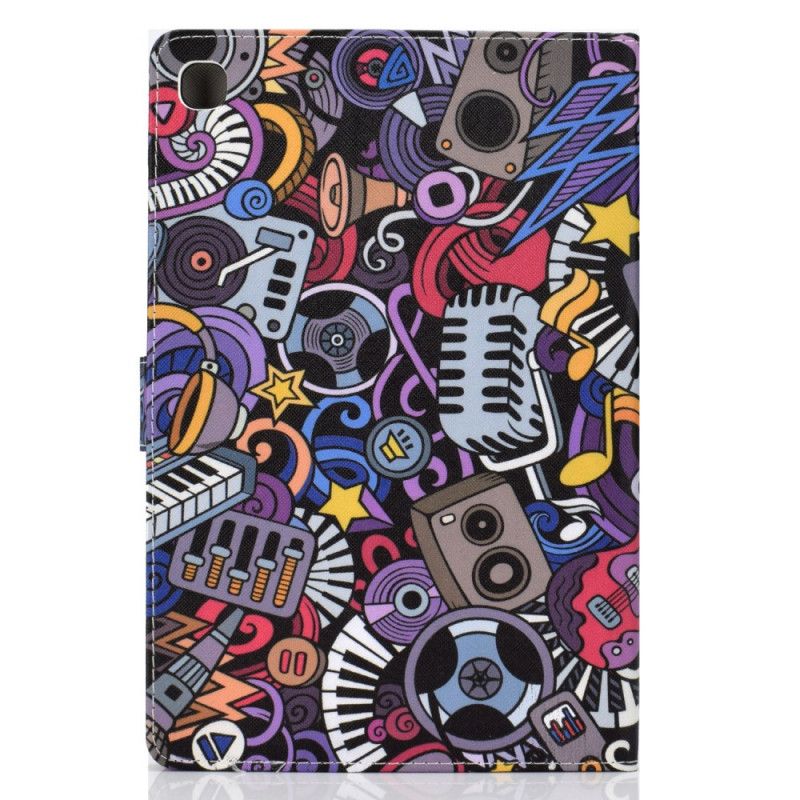 Flip Cover Læder Samsung Galaxy Tab A 10.1 (2019) Musik