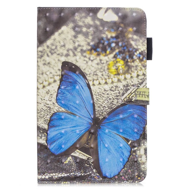 Flip Cover Læder Samsung Galaxy Tab A 10.1 (2019) Sommerfugl Opdagelse