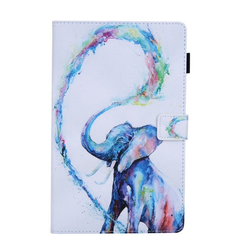 Flip Cover Samsung Galaxy Tab A 10.1 (2019) Lyserød Min Elefant