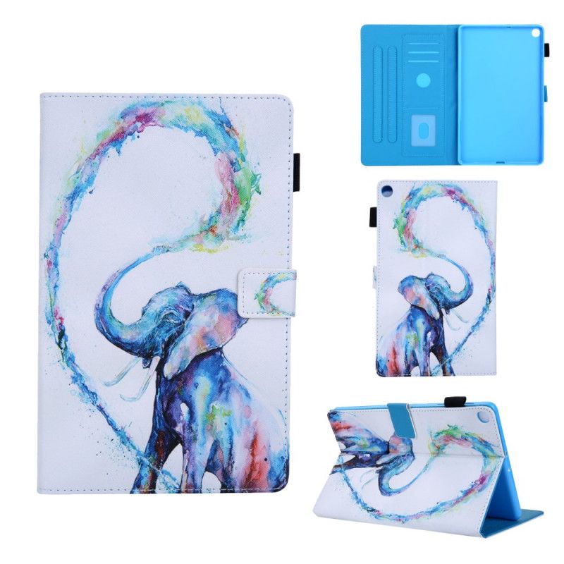 Flip Cover Samsung Galaxy Tab A 10.1 (2019) Lyserød Min Elefant