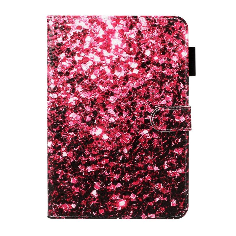 Flip Cover Samsung Galaxy Tab A 10.1 (2019) Rød Mobilcover Glitrende Design