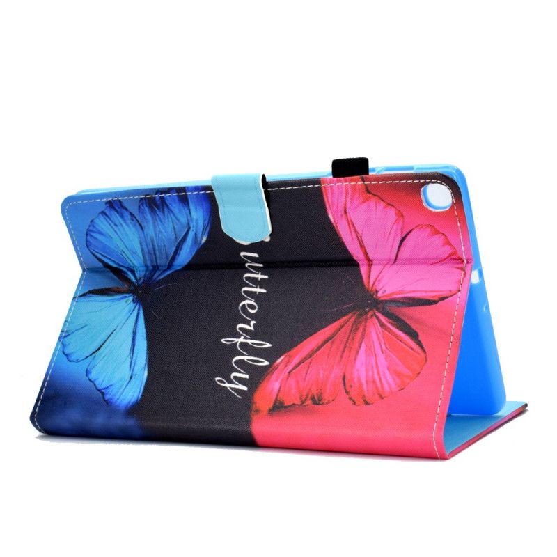 Flip Cover Samsung Galaxy Tab A 10.1 (2019) Sort Fantastiske Sommerfugle