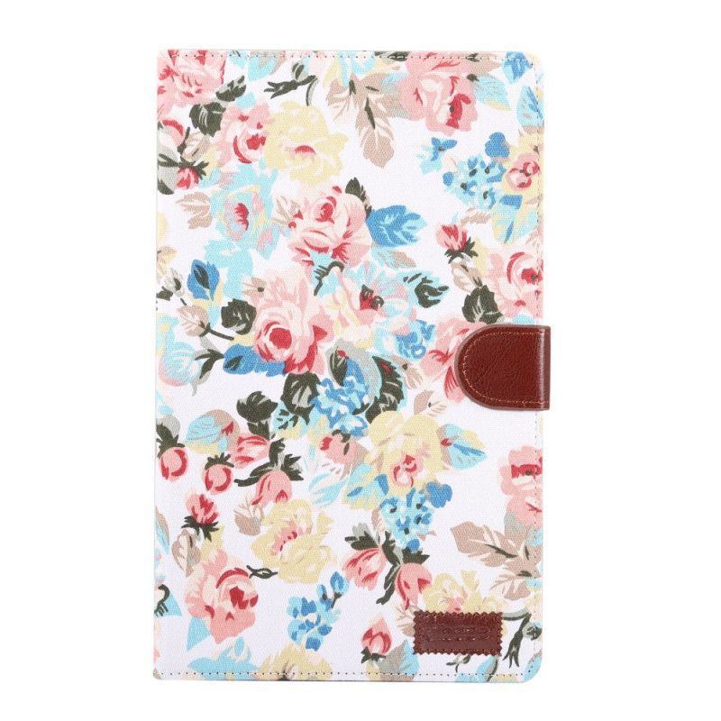 Flip Cover Samsung Galaxy Tab A 10.1 (2019) Sort Frihedsblomster