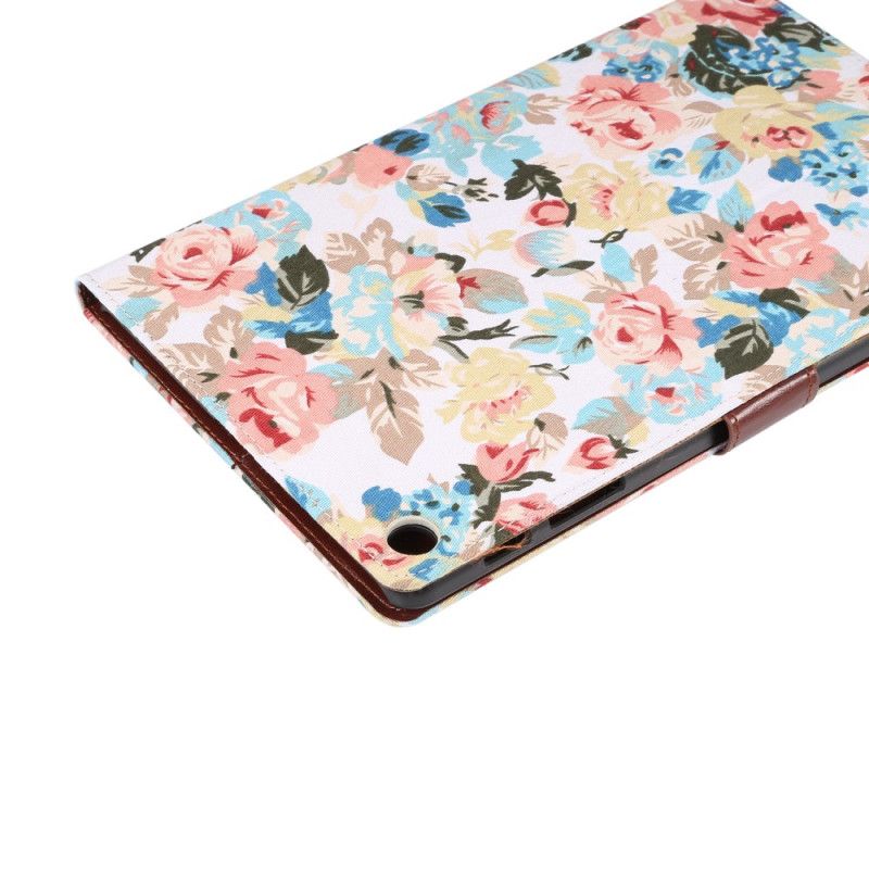 Flip Cover Samsung Galaxy Tab A 10.1 (2019) Sort Frihedsblomster