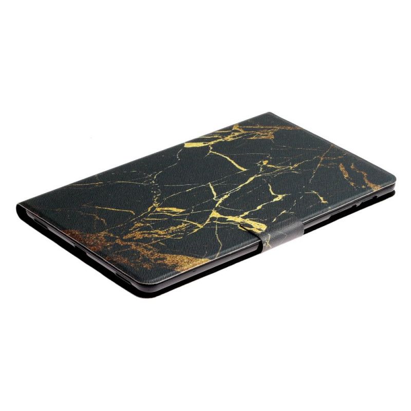 Flip Cover Samsung Galaxy Tab A 10.1 (2019) Sort Marmor Design