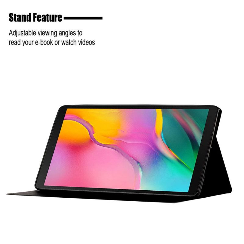 Flip Cover Samsung Galaxy Tab A 10.1 (2019) Sort Marmor Design