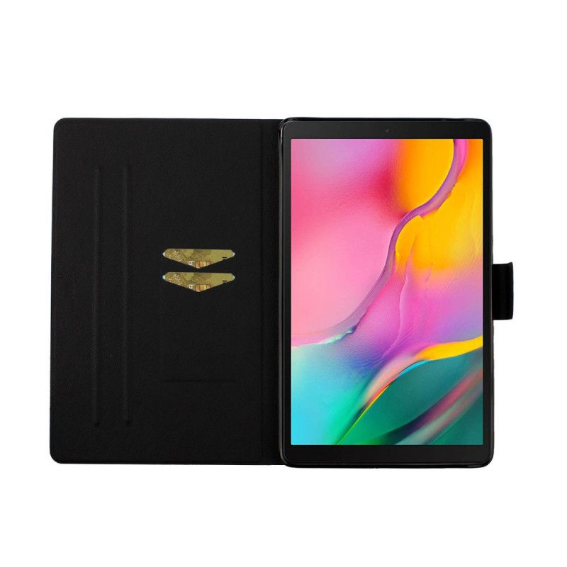 Flip Cover Samsung Galaxy Tab A 10.1 (2019) Sort Marmor Design