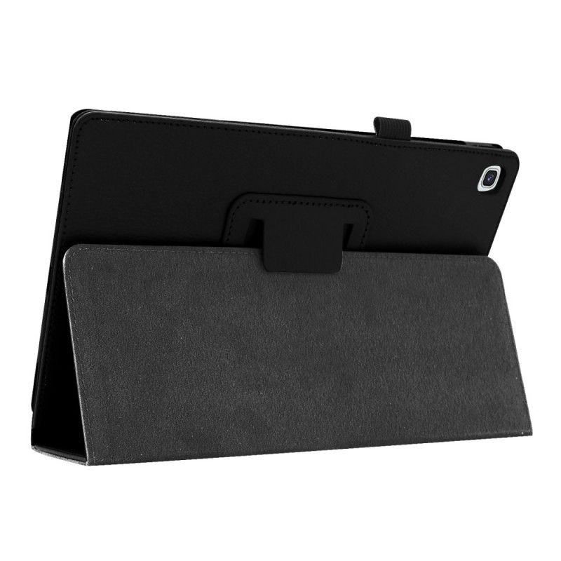 Flip Cover Samsung Galaxy Tab A 10.1 (2019) Sort Mobilcover 2 Litchi-Imiterede Læderklapper