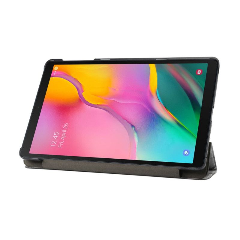 Smart Kasse Samsung Galaxy Tab A 10.1 (2019) Hvid Marmor Stil