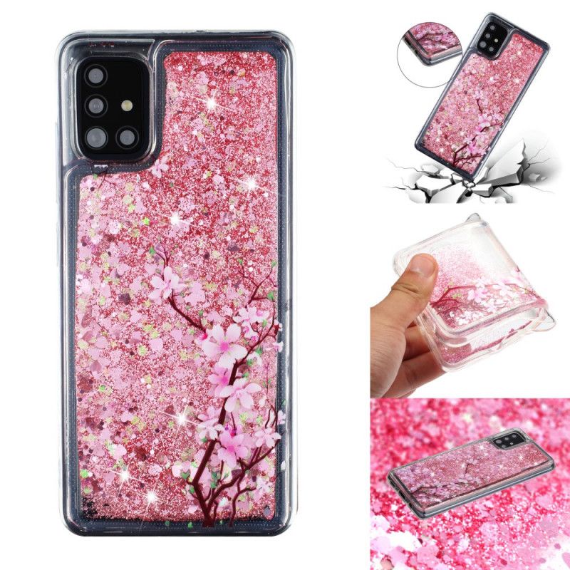 Cover for Samsung Galaxy A52 4G / A52 5G Glitter Træ