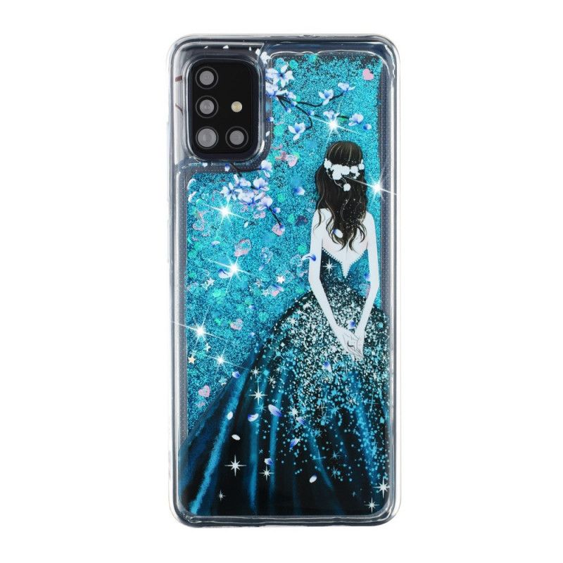 Cover for Samsung Galaxy A52 4G / A52 5G Kvinde Med Glitter