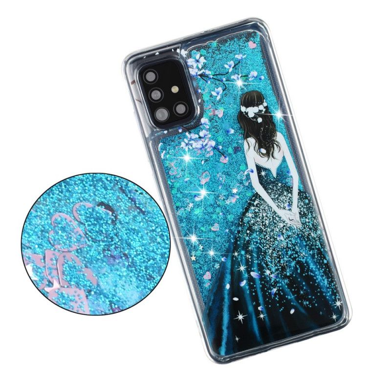 Cover for Samsung Galaxy A52 4G / A52 5G Kvinde Med Glitter