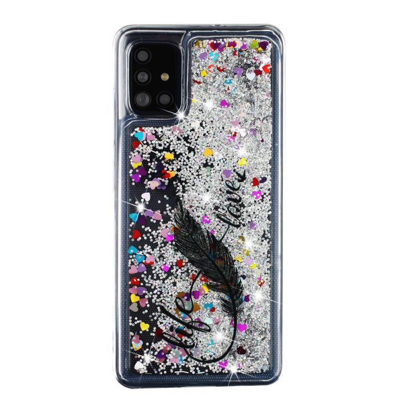 Cover for Samsung Galaxy A52 4G / A52 5G Liv & Kærlighed Glitter