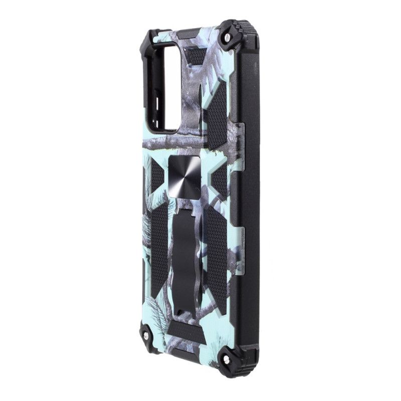 Cover Samsung Galaxy A52 4G / A52 5G Grøn Camouflage Aftageligt Medie