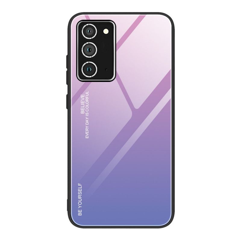 Cover Samsung Galaxy A52 4G / A52 5G Rød Vær Dig Selv Hærdet Glas