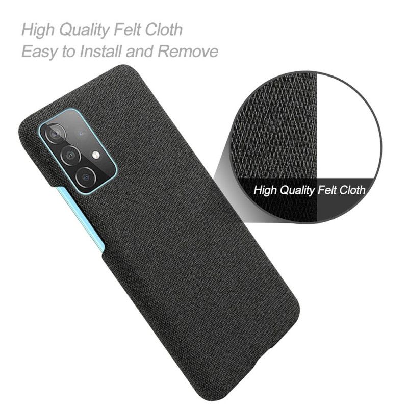 Cover Samsung Galaxy A52 4G / A52 5G Sort Ksq Stoftekstur