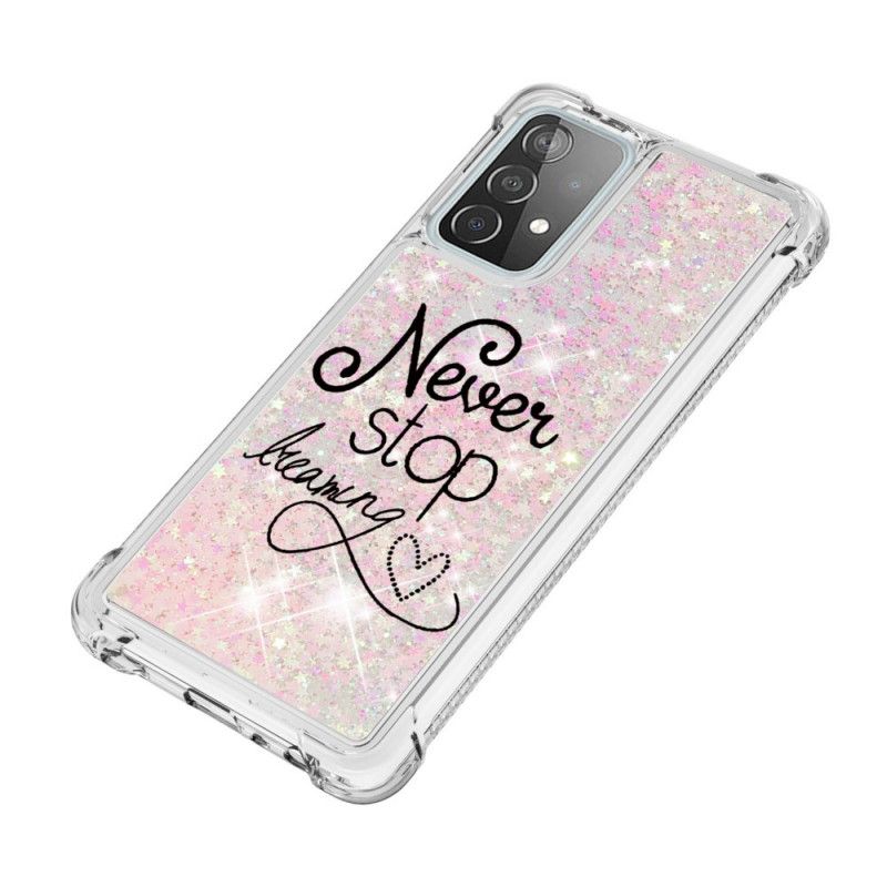 Cover Samsung Galaxy A52 4G / A52 5G Stop Aldrig Med At Drømme Om Glitter Original