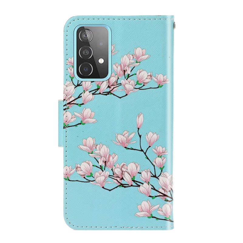 Flip Cover Læder for Samsung Galaxy A52 4G / A52 5G G-Streng