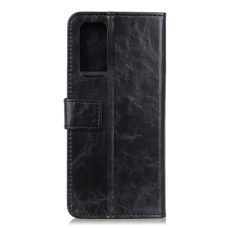 Flip Cover Læder for Samsung Galaxy A52 4G / A52 5G Sort Khazneh Elegance Læder Stil