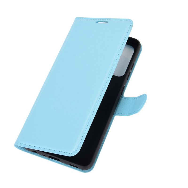 Flip Cover Læder for Samsung Galaxy A52 4G / A52 5G Sort Klassisk Litchi