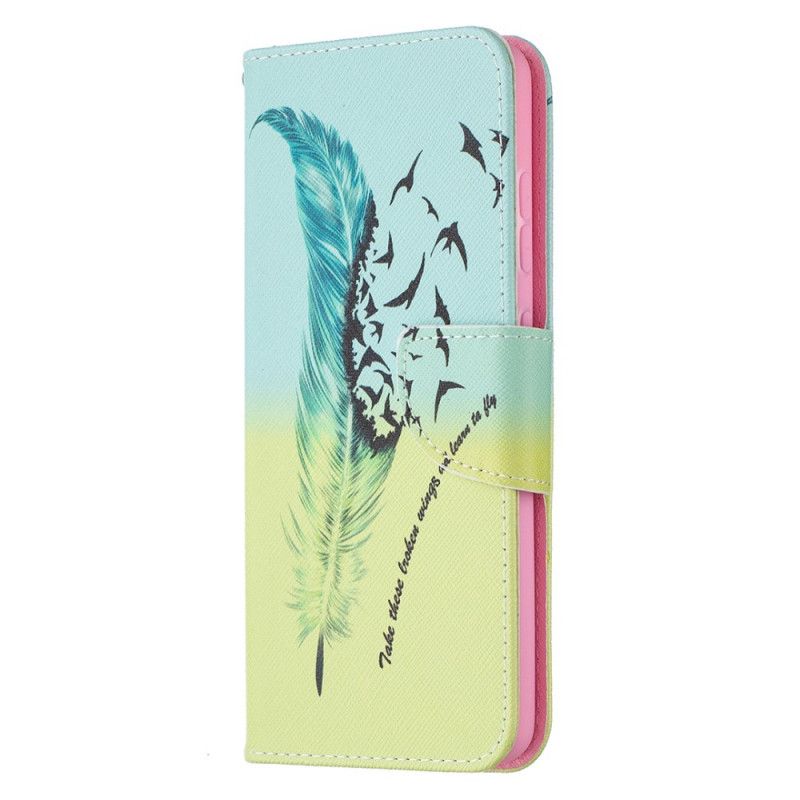 Flip Cover Læder Samsung Galaxy A52 4G / A52 5G Lær At Flyve