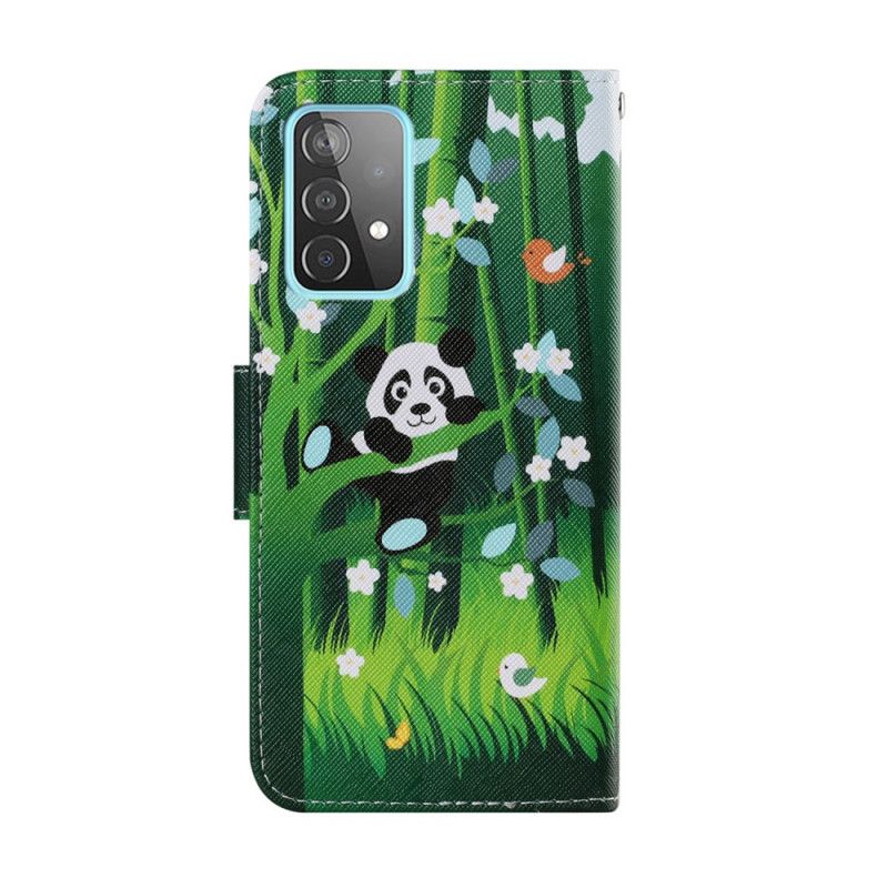 Flip Cover Læder Samsung Galaxy A52 4G / A52 5G Pandagang Beskyttelse