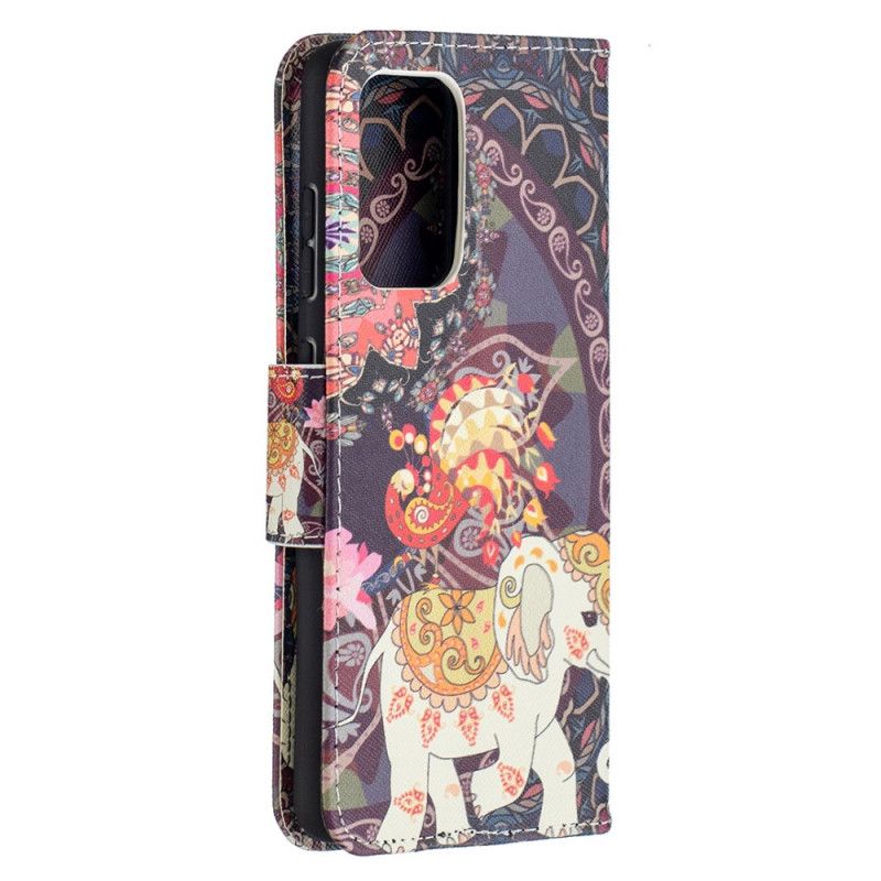 Flip Cover Samsung Galaxy A52 4G / A52 5G Mobilcover Etnisk Elefantmandala