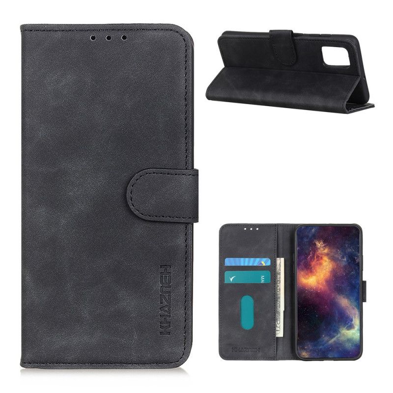 Flip Cover Samsung Galaxy A52 4G / A52 5G Sort Vintage Khazneh Læder Effekt