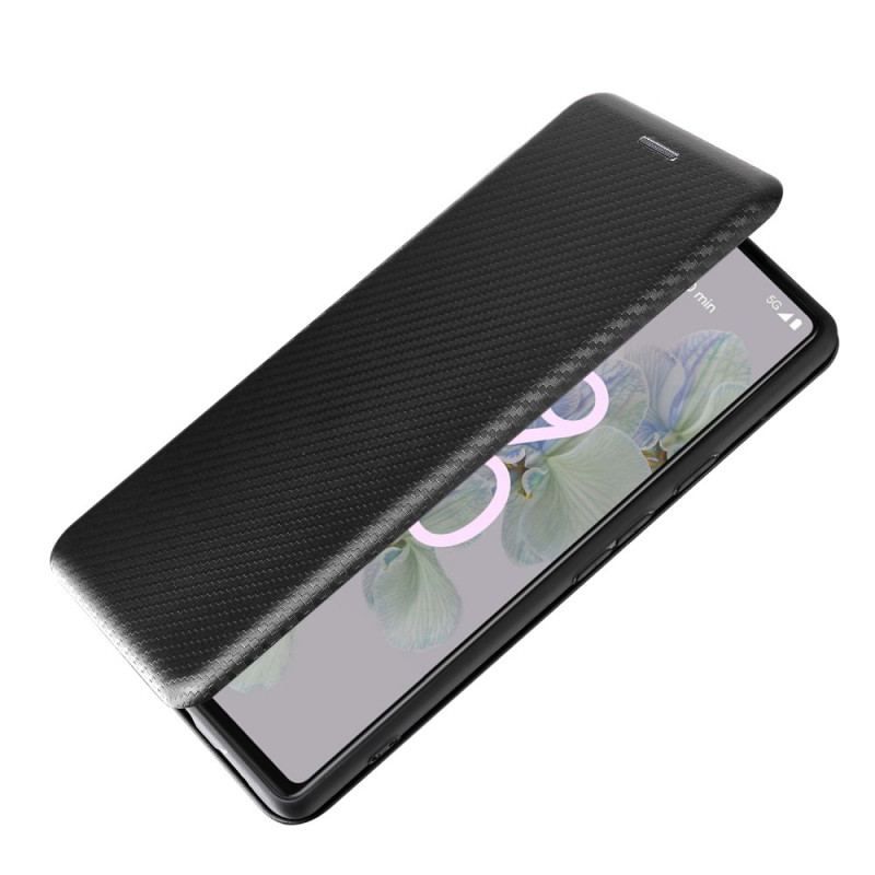 Cover Google Pixel 6A Flip Cover Farvet Carbon Silikone