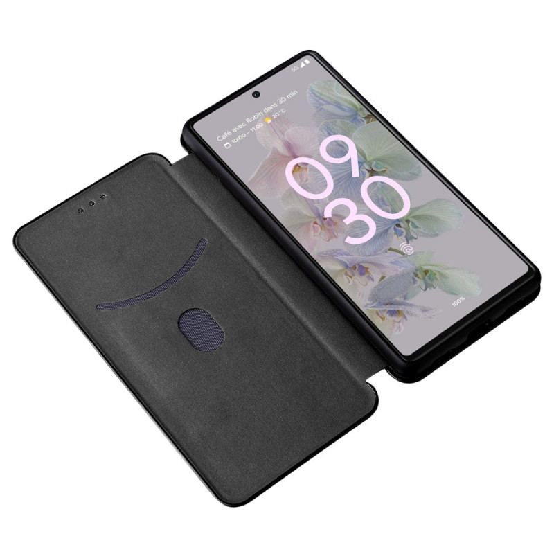 Cover Google Pixel 6A Flip Cover Farvet Carbon Silikone