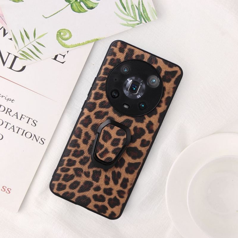 Cover Honor Magic 4 Pro Leopard Med Ringstøtte