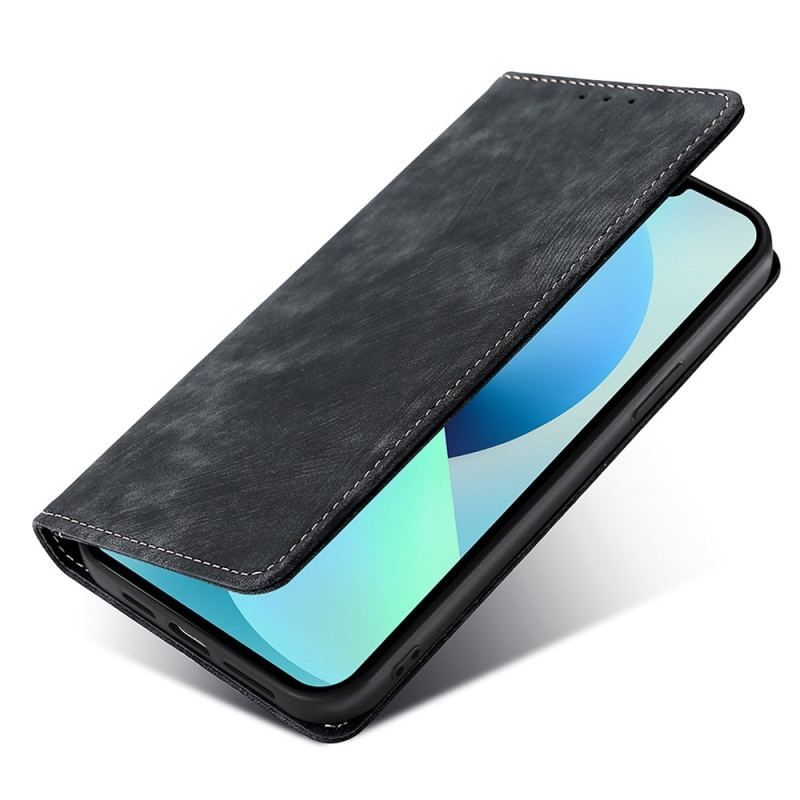 Cover Huawei Mate 50 Pro Flip Cover Retro Imiteret Læder