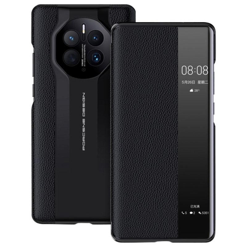 Cover Huawei Mate 50 Pro Litchi Imiteret Læder