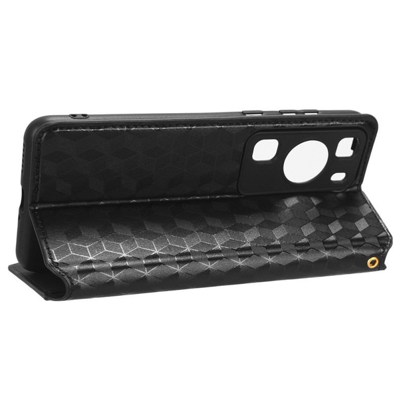 Cover Huawei P60 Pro Flip Cover 3d-mønster